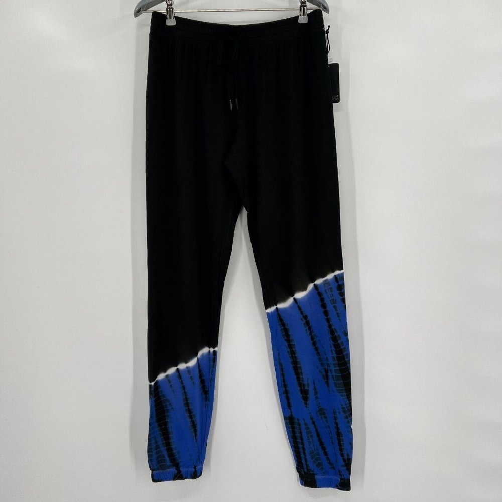 PJ Salvage Slounge Tie-Dye Lounge Jogger Pajama Pants sz S Cobalt Blue/Black
